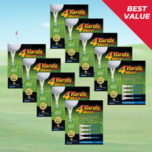 Load image into Gallery viewer, 4 Yards More Golf Tees, 10 Pack