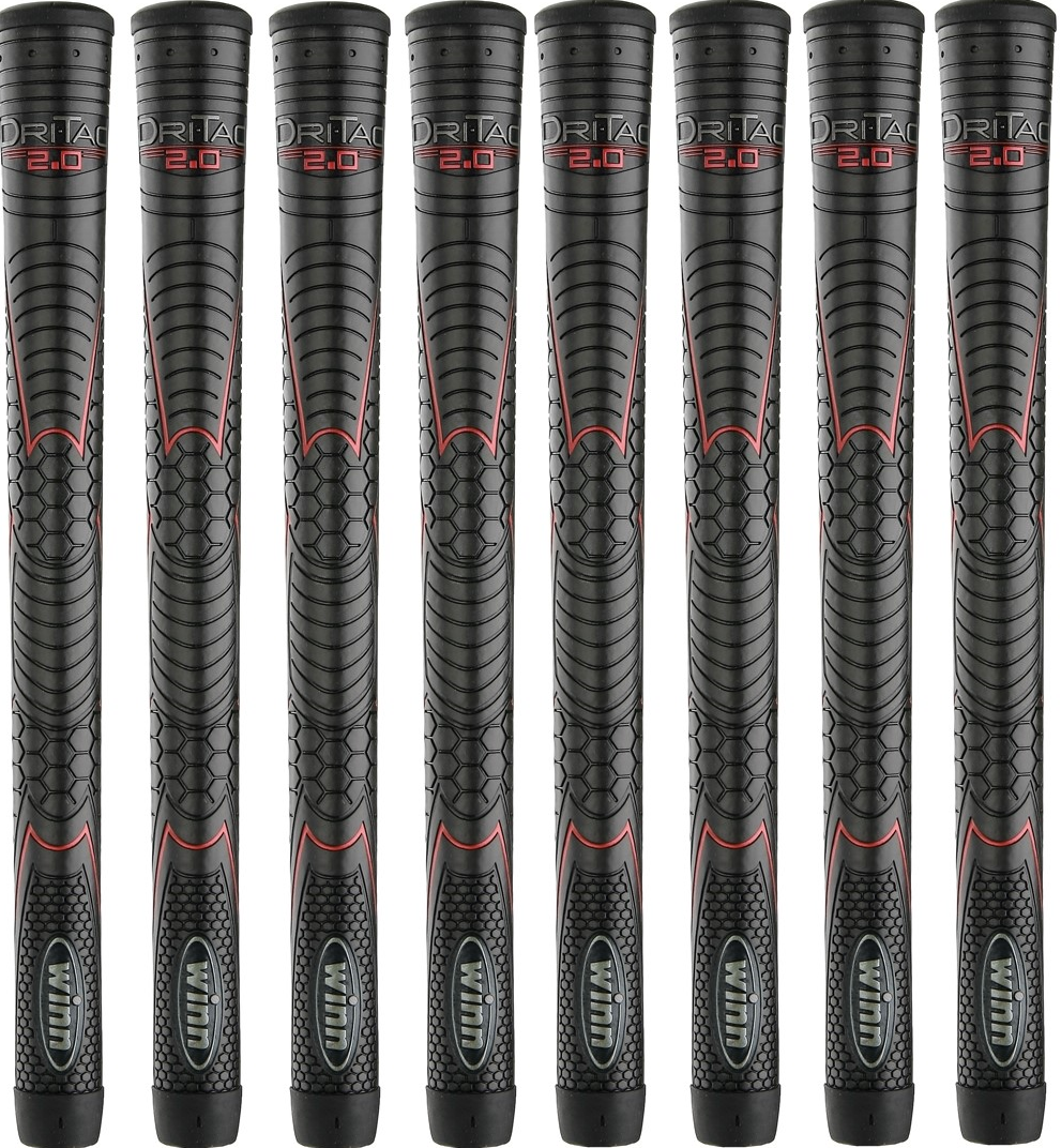 Winn Dri-Tac Black Golf Grips Pack of 8